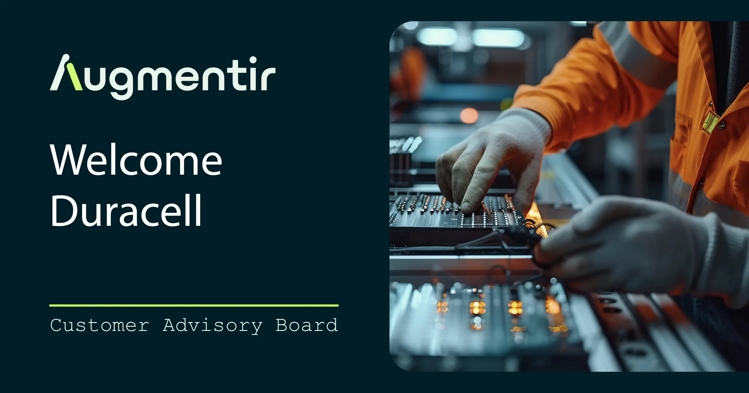 augmentir welcomes duracell to customer advisory board