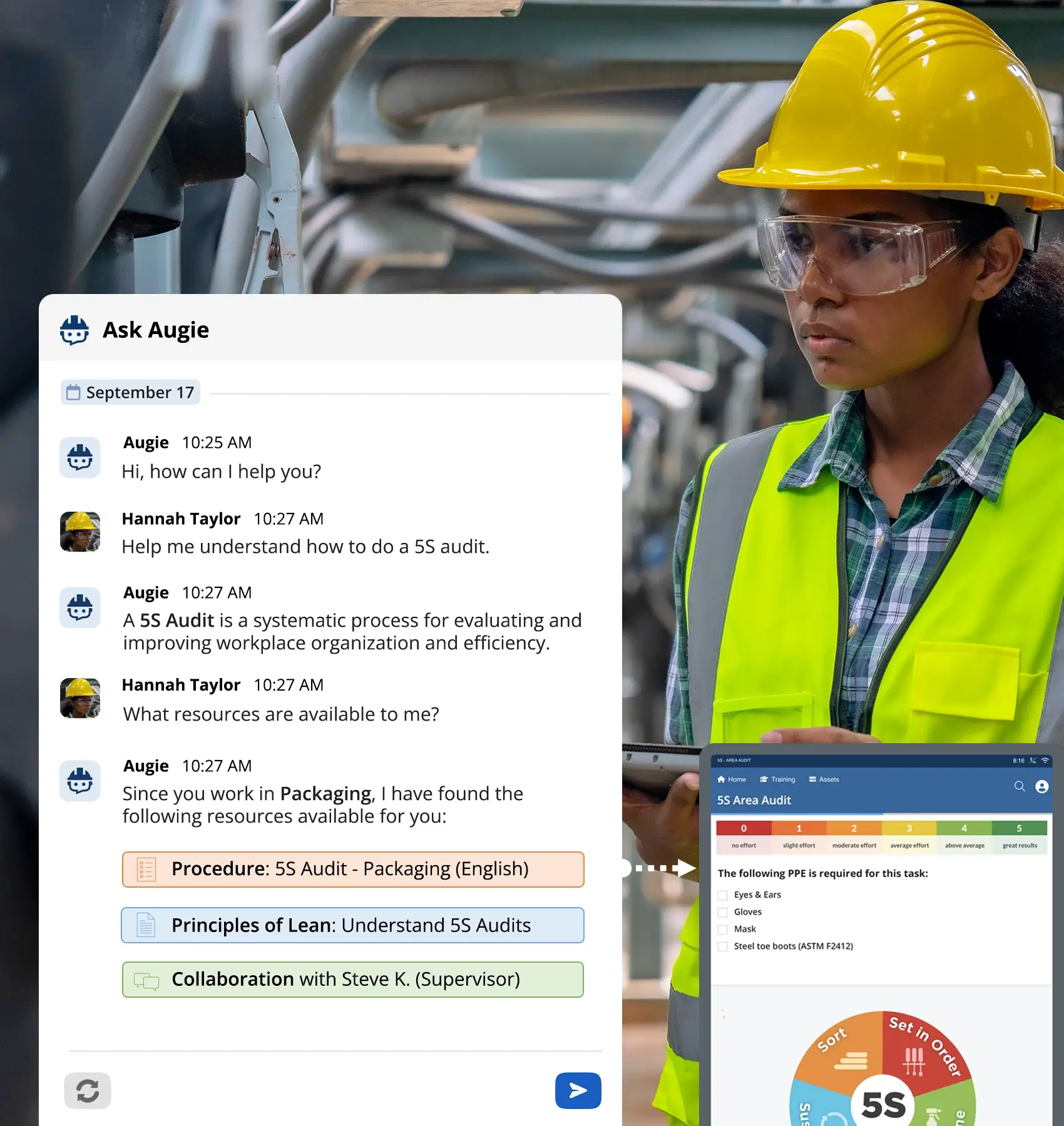 augie generative ai assistant for manufacturing standard work