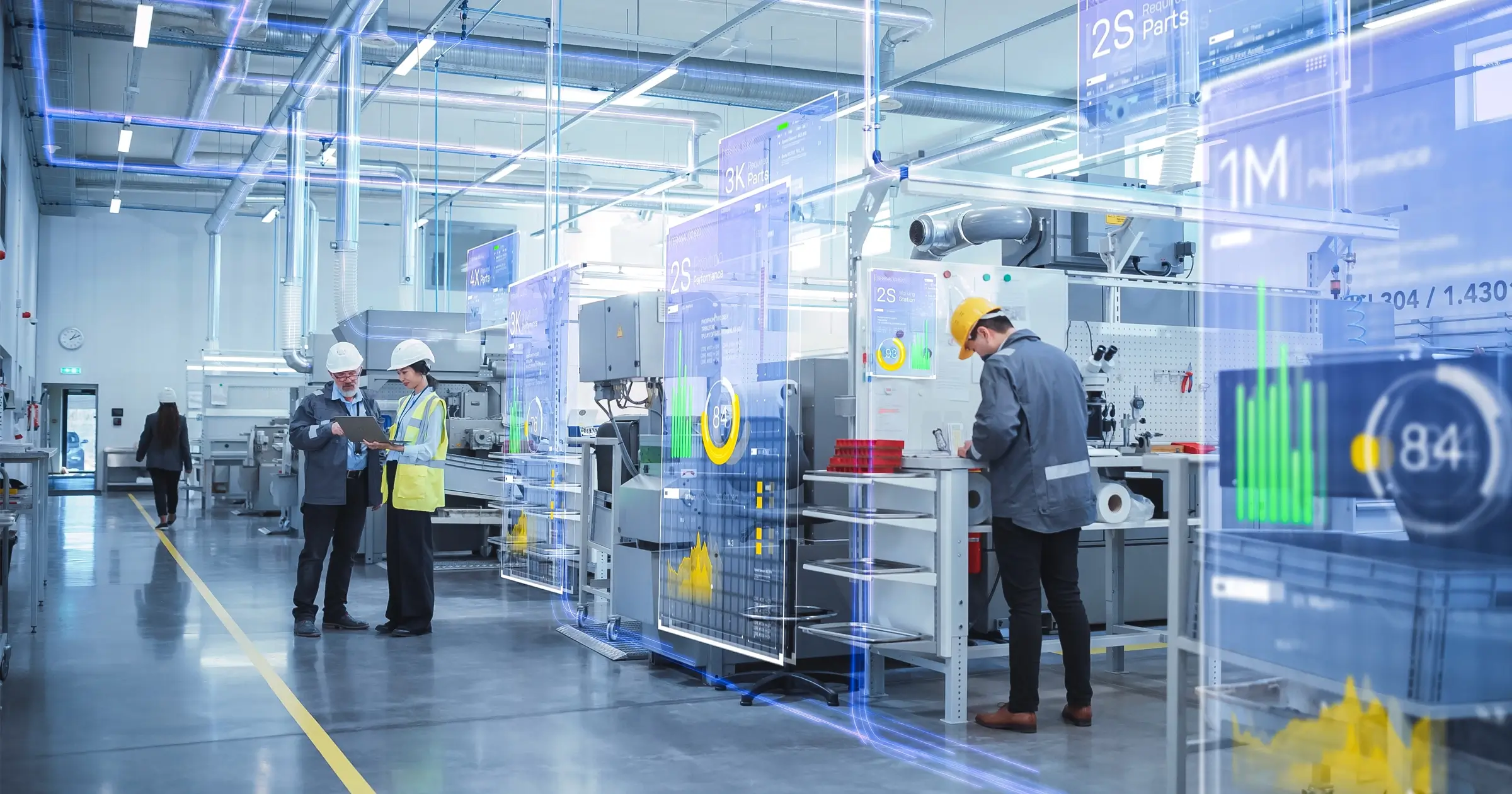 smart factory with digital manufacturing