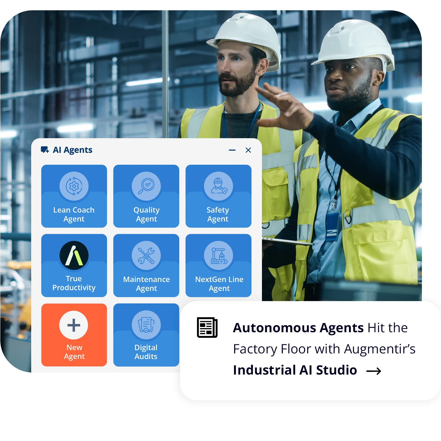 augmentir industrial ai agent studio for manufacturing companies